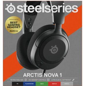 SteelSeries Arctis Nova 1 Black Wired Gaming Headset In Sealed Box